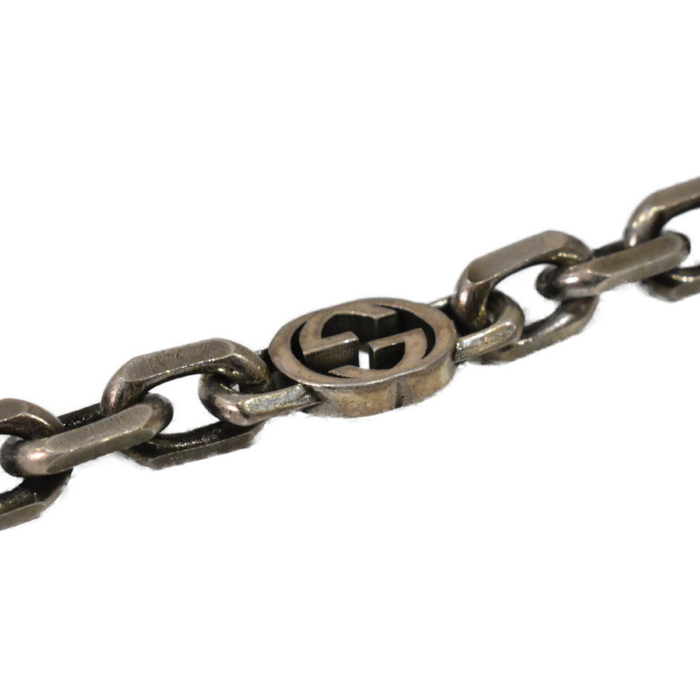 Gucci Interlocking Silver Bracelet - image 4